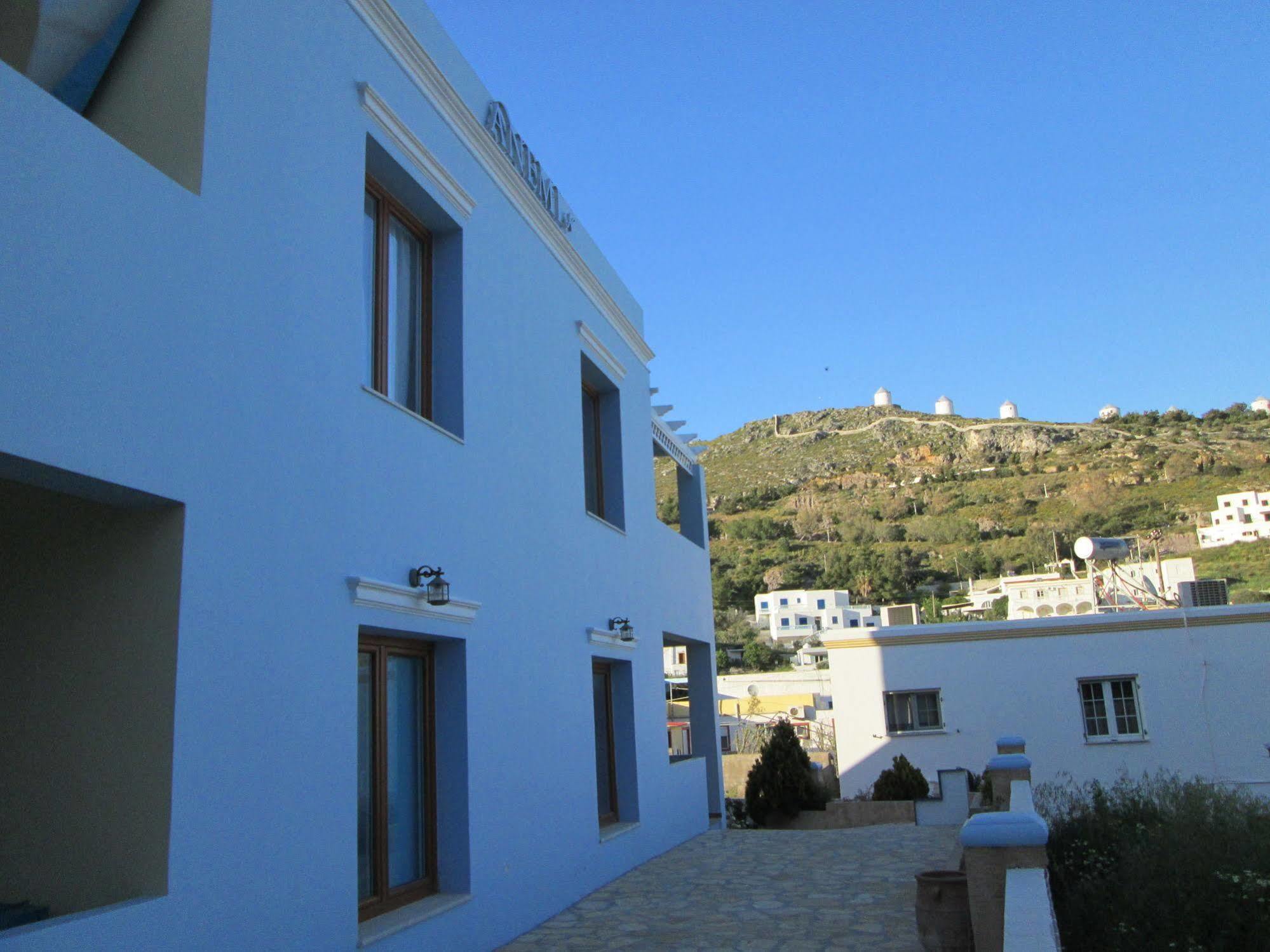 Anemi Leros Apartments Panteli Eksteriør bilde