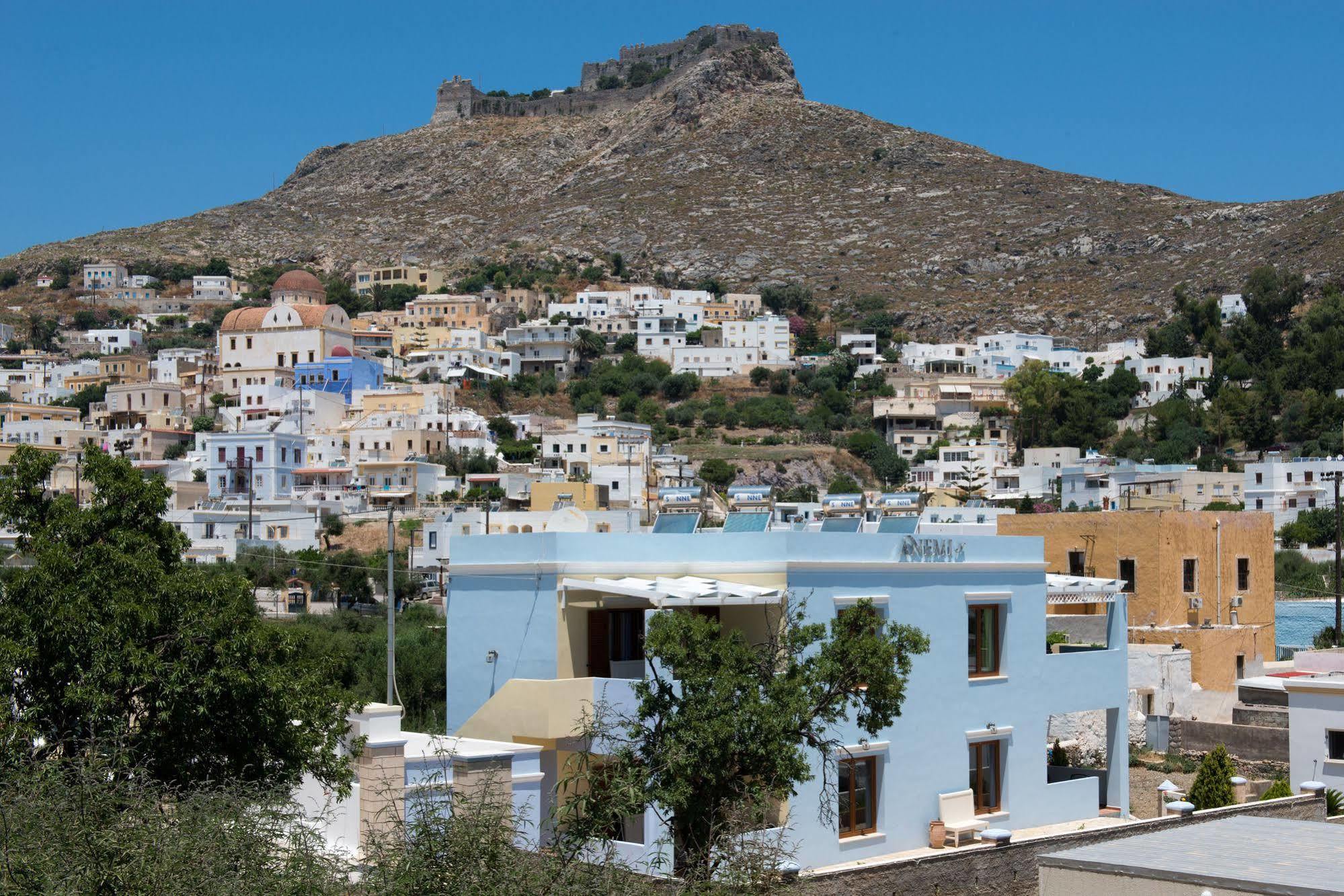 Anemi Leros Apartments Panteli Eksteriør bilde