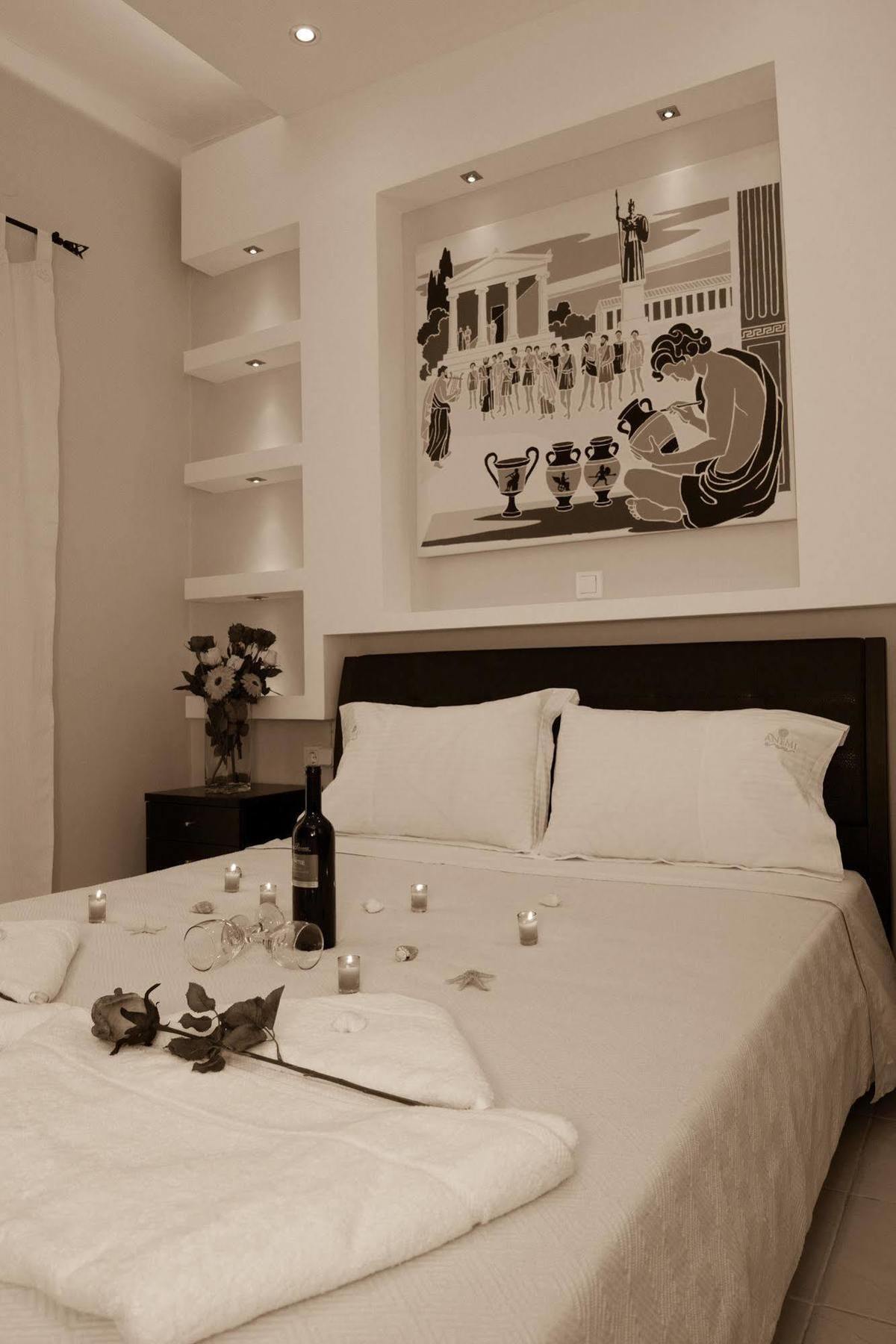Anemi Leros Apartments Panteli Eksteriør bilde